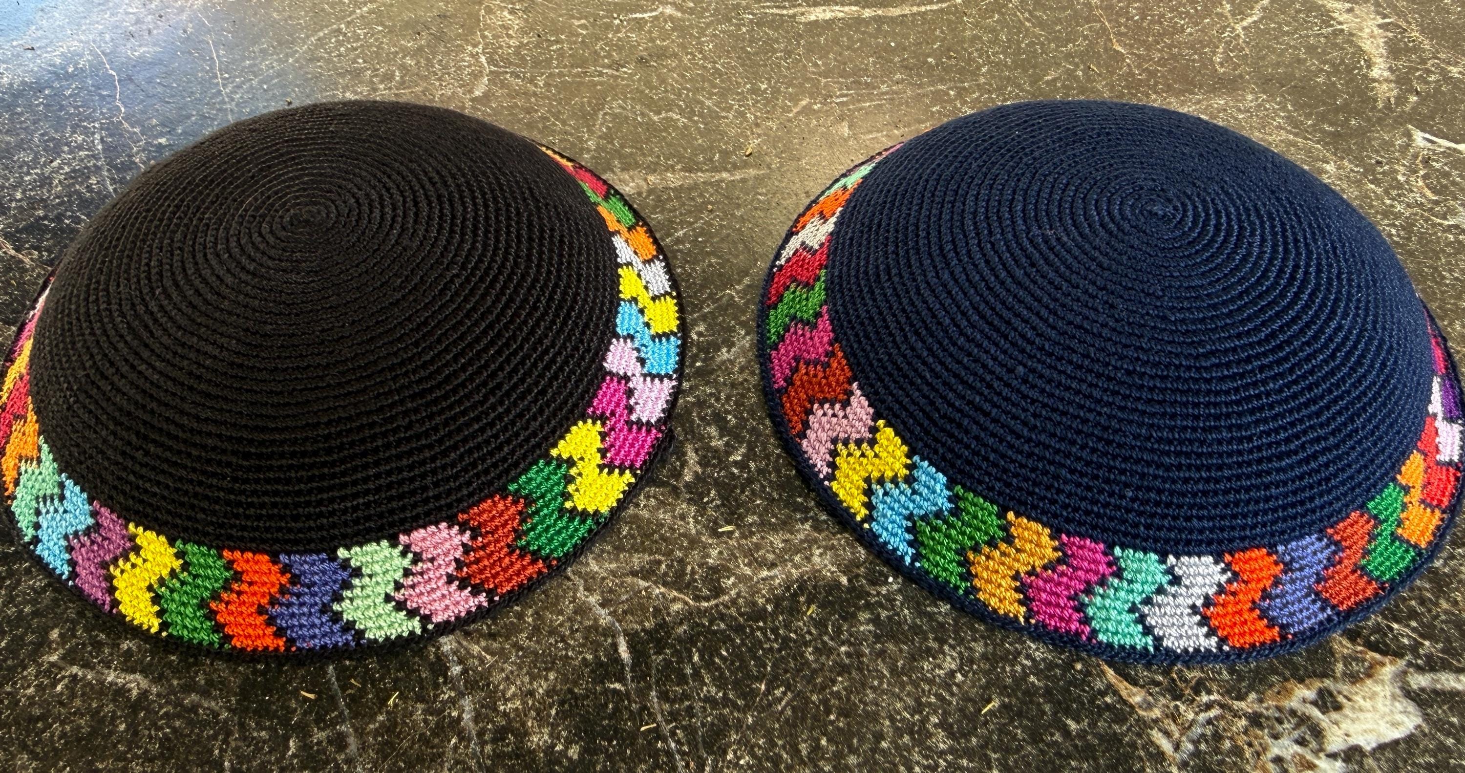 26 Crochet Kippah Patterns for Everyday Wear, Gifts, and Judaica-Inspired Style 21 Made in Israel 6.5-Inch Crocheted Kippah