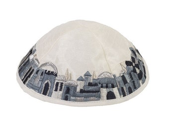 Jerusalem Old City Kipa / Kippa / Kippah / Yarmulke | Unique Judaica Accessory | Embroidered kipa