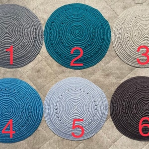 Premium Handcrafted Solid Color Kippot - 100% Cotton Kipa with DMC Yarn | Superior Quality Yarmulke | Made in Israel ( kipa kippa kipah )