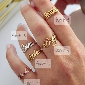 Bague prénom - bague prénom personnalisée - bague enfant - bague personnalisée - cadeau personnalisé-cadeau pour elle-cadeau pour une mère--bague bébé fille