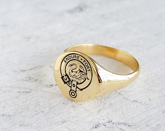 Family Crest Ring-Coat of Arms Rings- Personalized Gold Signet Ring-Custom Engraved-Signet Ring Custom Rings
