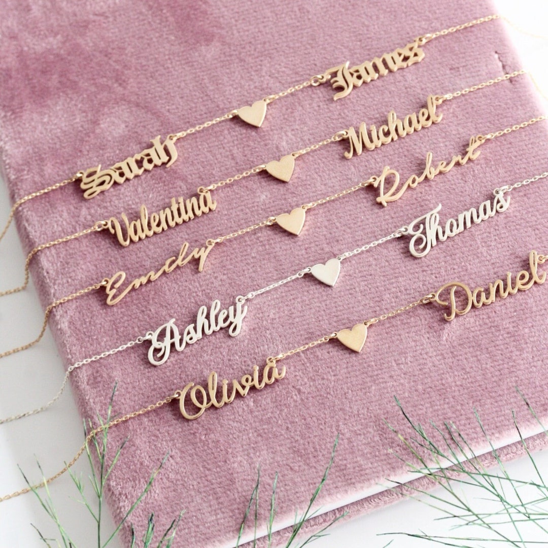 Gold Multiple Name Necklacefamily Name Necklacechildren Name Necklace