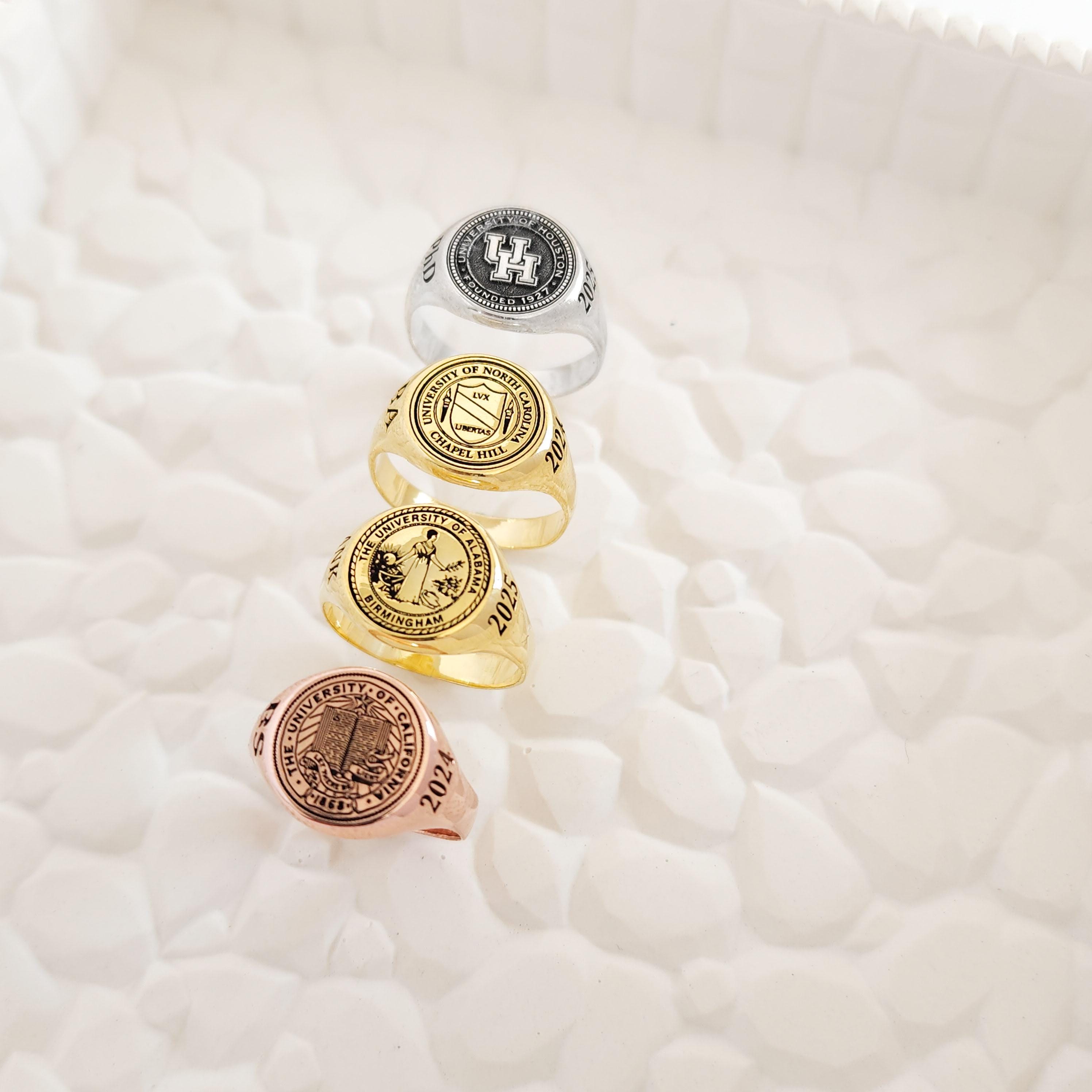 Custom College Ring-college Class Ring-high School Graduation Rings ...