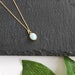 Gold Larimar Necklace -perfect Size Necklace-larimar Jewelry-birthstone ...