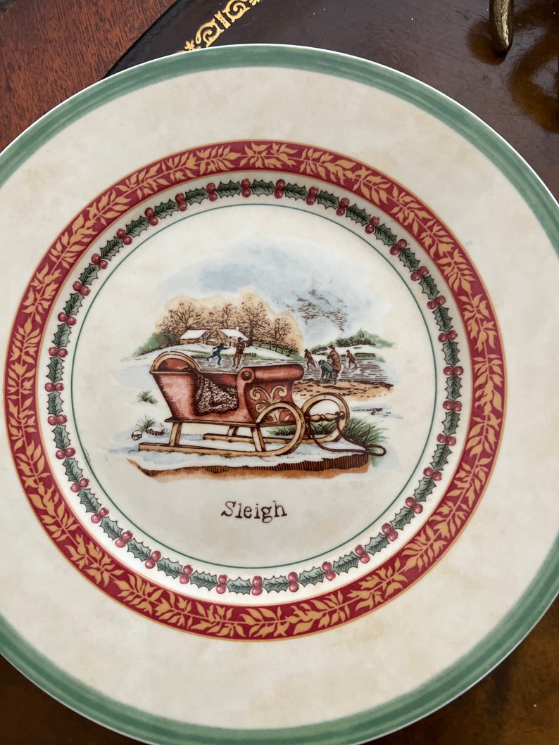 Vintage Fabulous Villeroy & Boch Festive Memories 8 Dessert Plates image 7