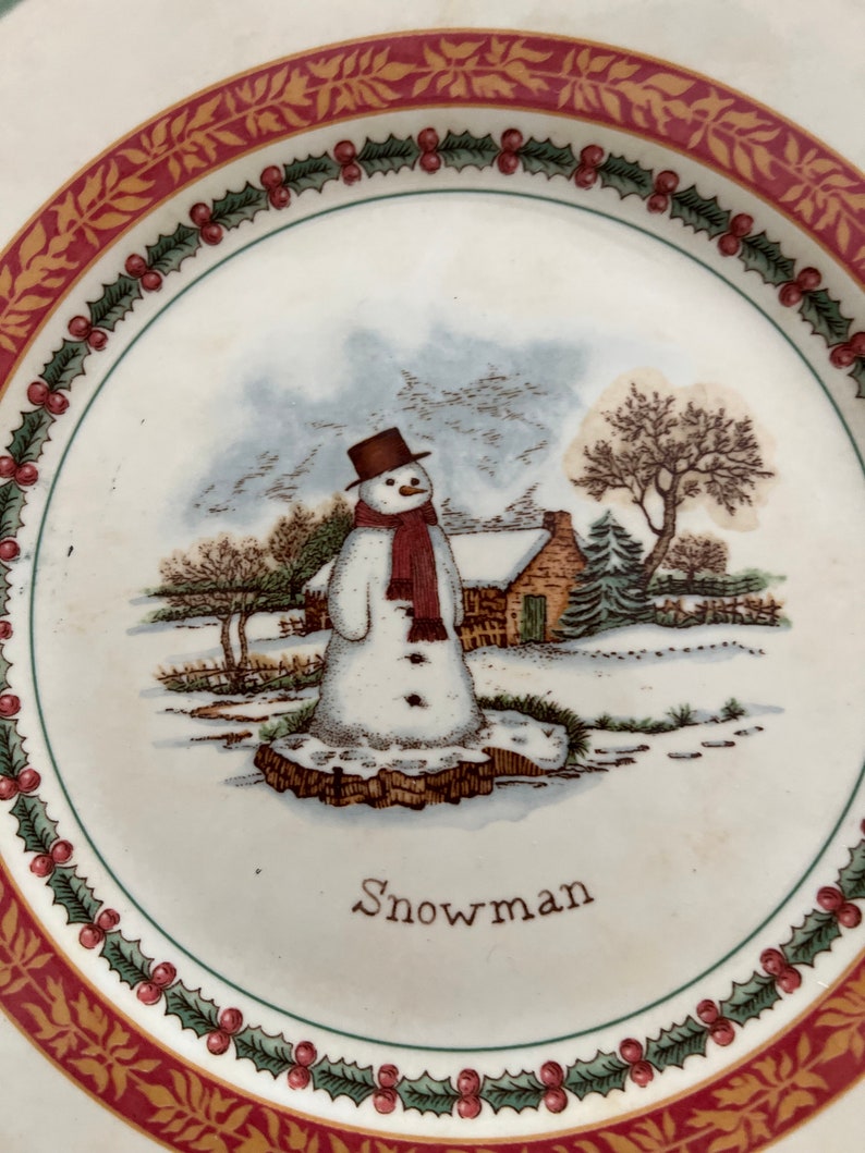 Vintage Fabulous Villeroy & Boch Festive Memories 8 Dessert Plates image 8