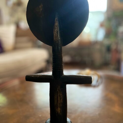 Vintage Rare Find African Ashanti and Naturally Worn shops Wooden Fertility Statue or Doll.