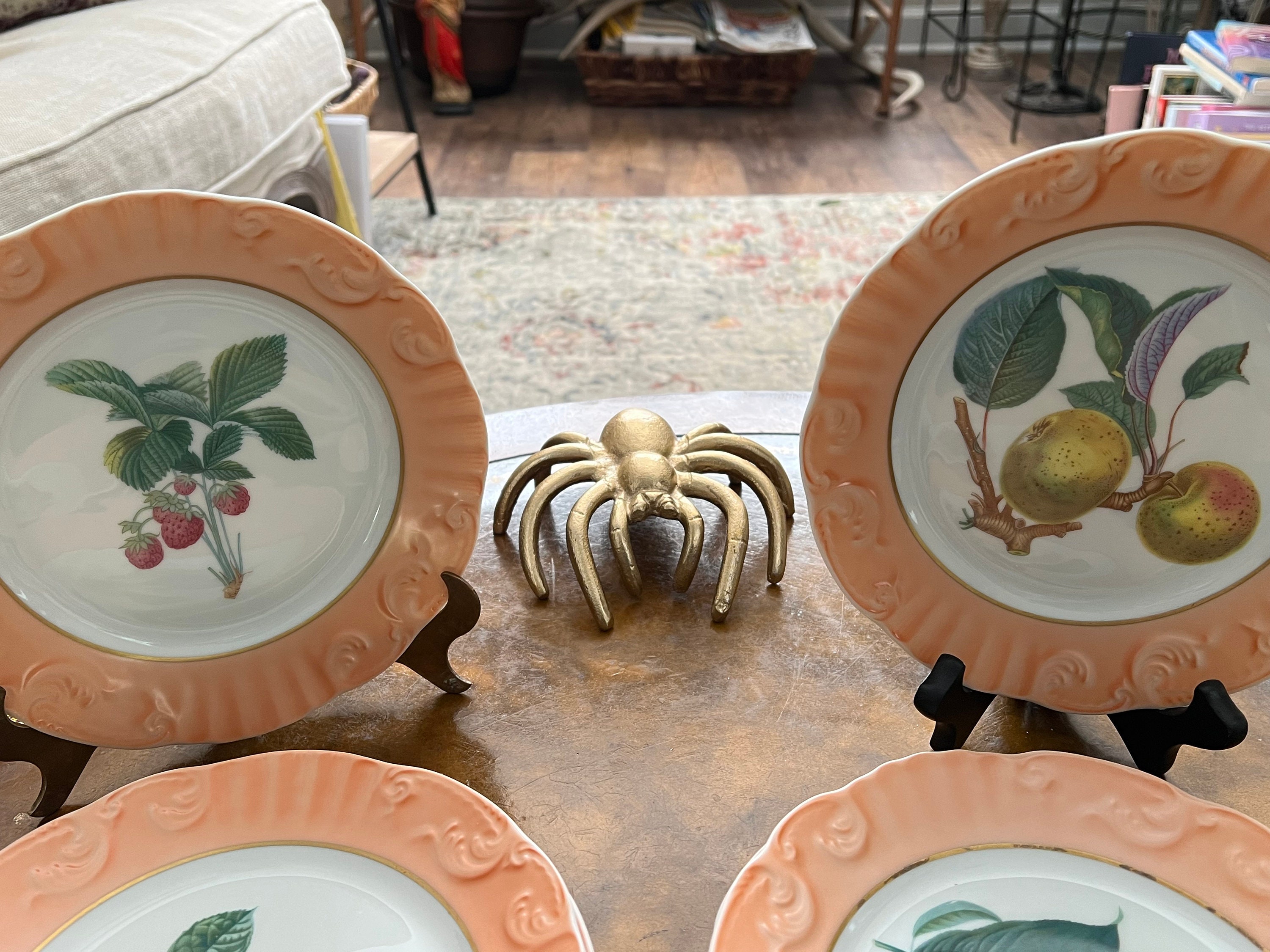 Refreshing Mottahedeh Summer Fruit Plates (10) Vista Alegre