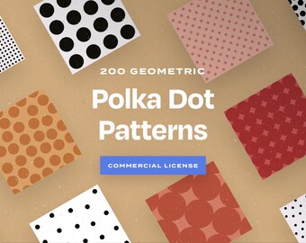 Geometric Polka Dot Patterns: Halftone Vector Backgrounds (Commercial Use)