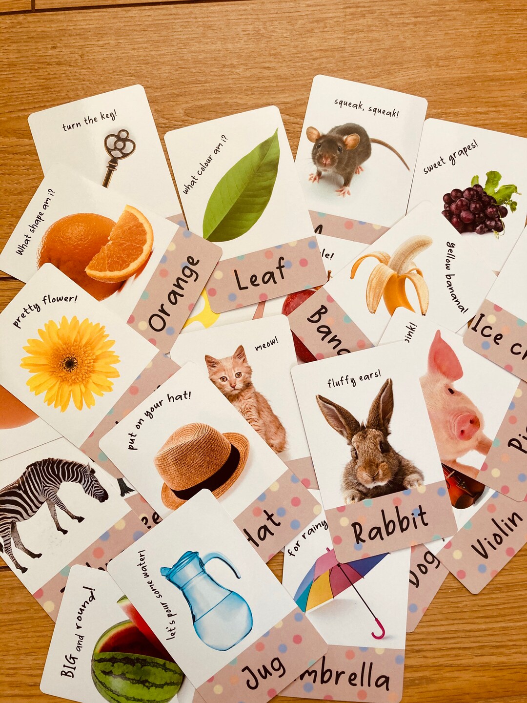 Children's Alphabet Flashcards ABC Cards Etsy
