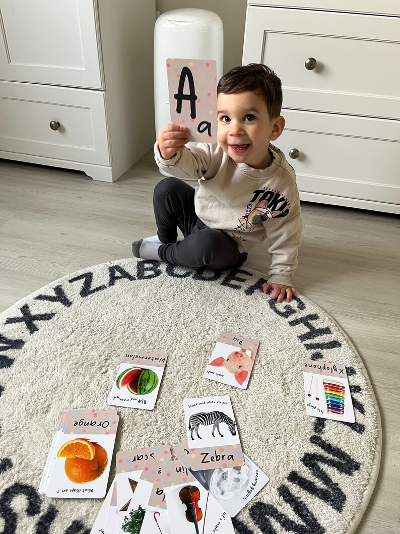 Children's Alphabet Flashcards ABC Cards Etsy