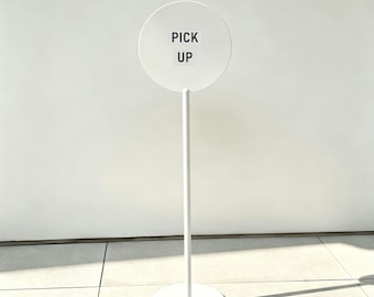 Pick up Standing Directional Sign Magnetic Metal Board with DIY Letters for Cafe Bar Store Parking Direction Sign