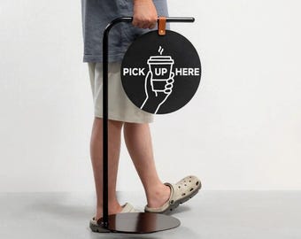 Portable Advertising Sign for Retail Stores,Lightweight Movable Display Stand, Custom Double Sided A-Frame for In Store Sales and Promotions