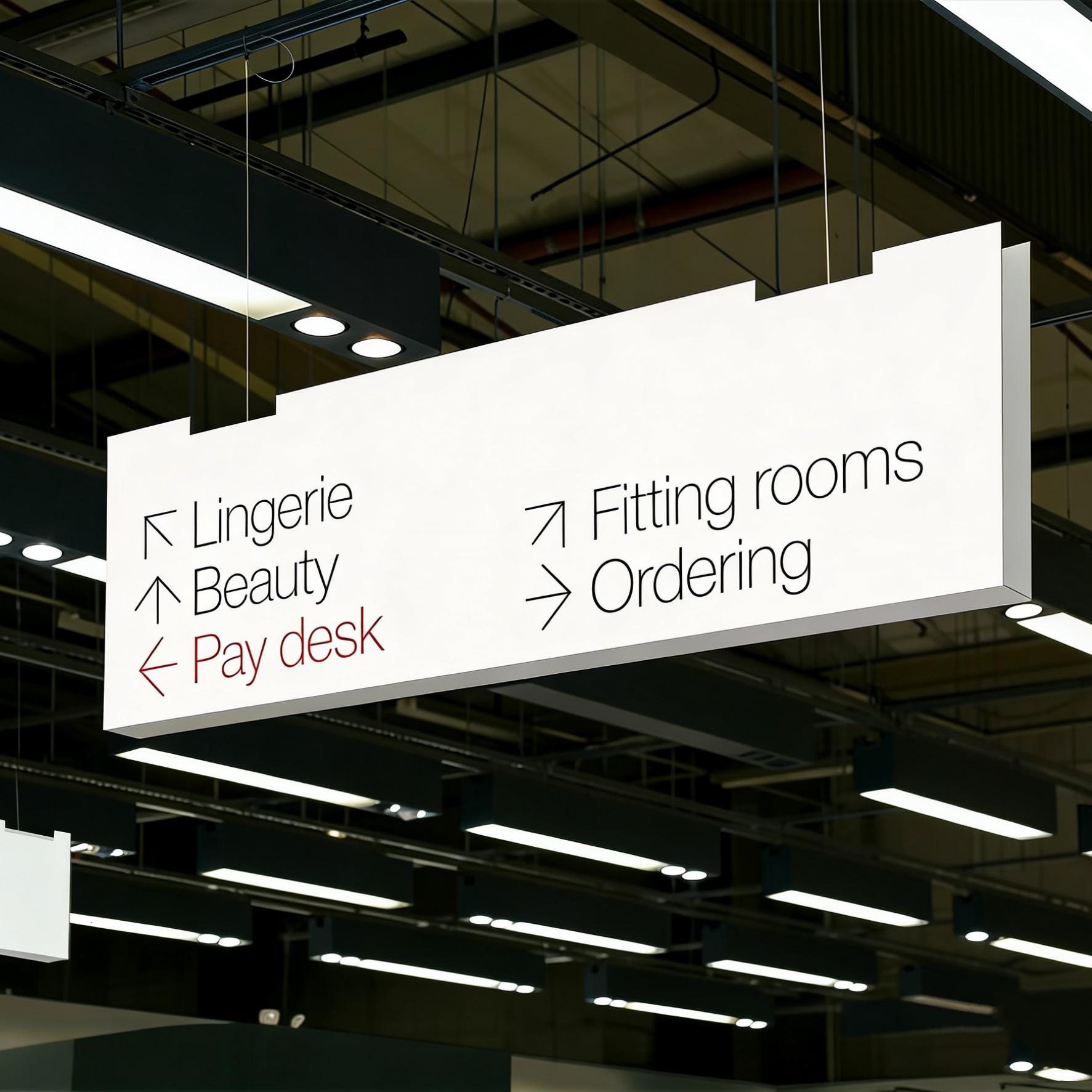 Signage Set Custom Shop Signage Set - Info Desk & Pay Station | Personalized ...