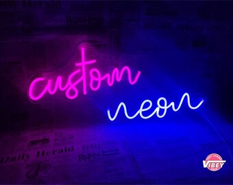 Customized Neon Signs,Wedding Neon Custom Made,Personalized Name Neon Signs,Made to Order, customizable neon sign,House Decoration, LED Sign