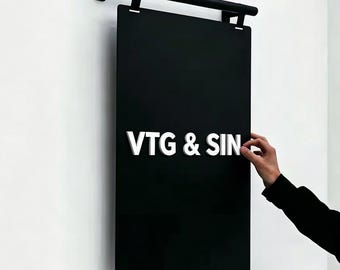 Extendable Metal Menu Board, Space Saving Hanging Sign, Adjustable Display