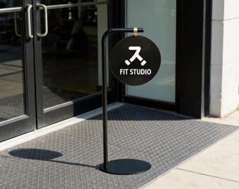 Portable A-Frame Sidewalk Sign, Double Sided Chalkboard Sign for Retail, Restaurant Advertising, Lightweight Outdoor Menu Board