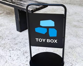 Custom Outdoor Menu Board,A-Frame Sandwich Sign with Chalkboard,Double-Sided Restaurant Signage, Weatherproof Cafe Advertising Display Stand