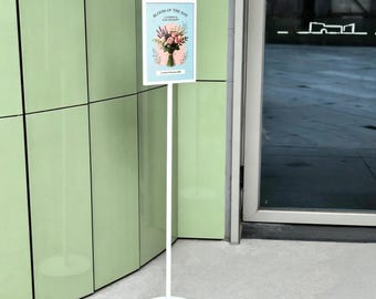 Swapable A4 Insert – Durable Outdoor A-Frame Directional Sign – Printed Double-Sided Arrow Board for Coffee Shops,Storefronts