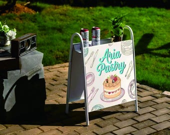 Letrero metálico moderno de pie - Letrero direccional rústico para bodas al aire libre - Poste de señalización con flecha personalizada - Decoración para jardín y patio - Regalo personalizado para inauguración de casa