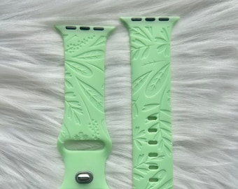 DIGITAL DOWNLOAD flower bouquet pattern Watchband File, svg, watch Band Design, Laser Engraved, Laser Ready File, Glowforge Ready