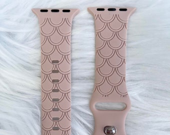DIGITAL DOWNLOAD Mermaid Geometric pattern, Watchband File, svg, Watch Band Design, Laser Engraved, Laser Ready File, Glowforge Ready