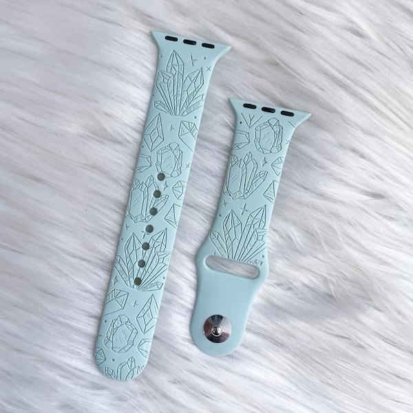 DIGITAL DOWNLOAD Crystals, healing, magic pattern Watchband File, svg, watch Band Design, Laser Engraved, Laser Ready File, Glowforge Ready