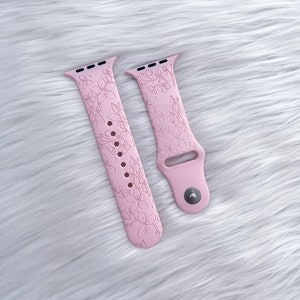 DIGITALE DOWNLOAD Cherry Blossom patroon Watchband File, svg, watch Band Design, Laser Gegraveerd, Laser Ready File, Glowforge Ready