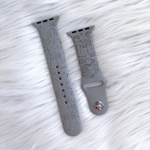 DIGITAL DOWNLOAD Fall Autumn Cozy Sweater Weather Watchband File, svg, watch Band Design, Laser Engraved, Laser Ready File, Glowforge Ready