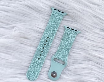 DIGITAL DOWNLOAD Vintage Lace Floral pattern Watchband File, svg, watch Band Design, Laser Engraved, Laser Ready File, Glowforge Ready