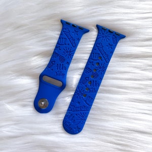 DIGITAL DOWNLOAD Fourth of July, Independence Day Watchband File, svg, watch Band Design, Laser Engraved, Laser Ready File, Glowforge Ready