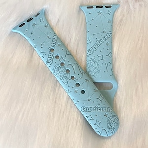 DIGITALE DOWNLOAD Steenbok Astrologie teken, Watchband File, svg, horloge Band Design, Laser Gegraveerd, Laser Ready File, Glowforge Ready