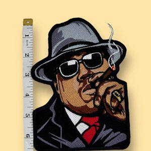 Biggie, smalls, iron on patch, notorious BIG, gift ideas