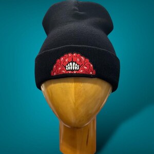 Embroidered Anime Beanie | Kenjaku Minimalist Suguru Geto