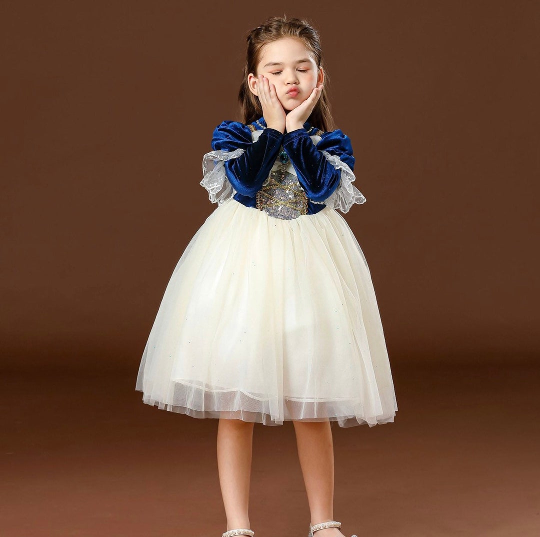 Princess Dress Disney Character Dress Long Sleeve Girls Dress Etsy