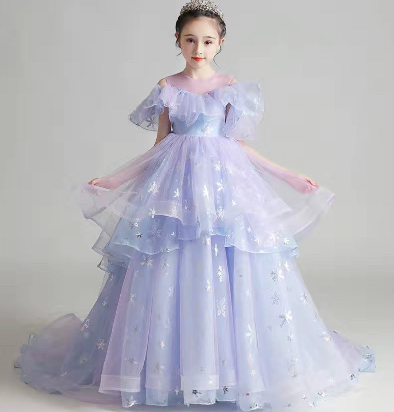 Princess Dress Girls Blue Dress Exclusive Dress for Girls | Etsy UK