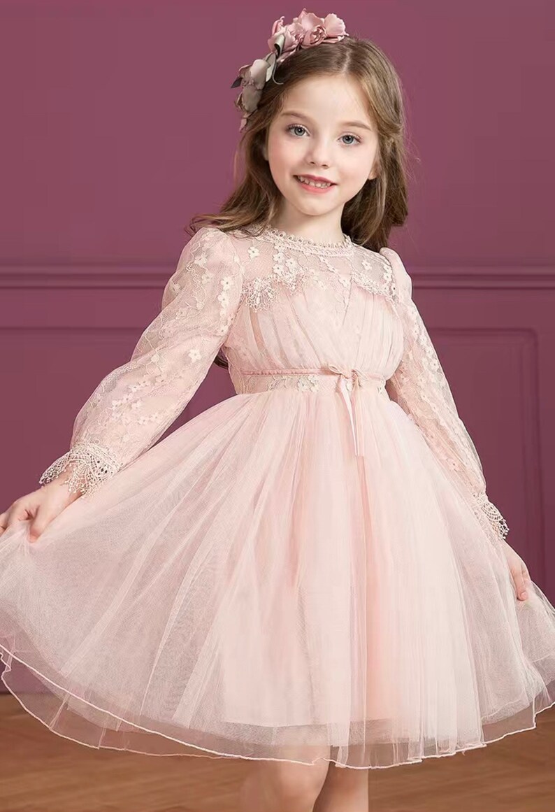 Special Occasion Girls Dress Flower Girl Dress Girls Voile Etsy