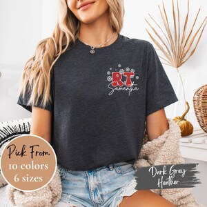 Respiratory Therapist Christmas Shirt, Custom Respiratory Therapist Shirt, RT Shirt, Lung Therapist Shirt, Respiratory Nurse Gift, RT Gift