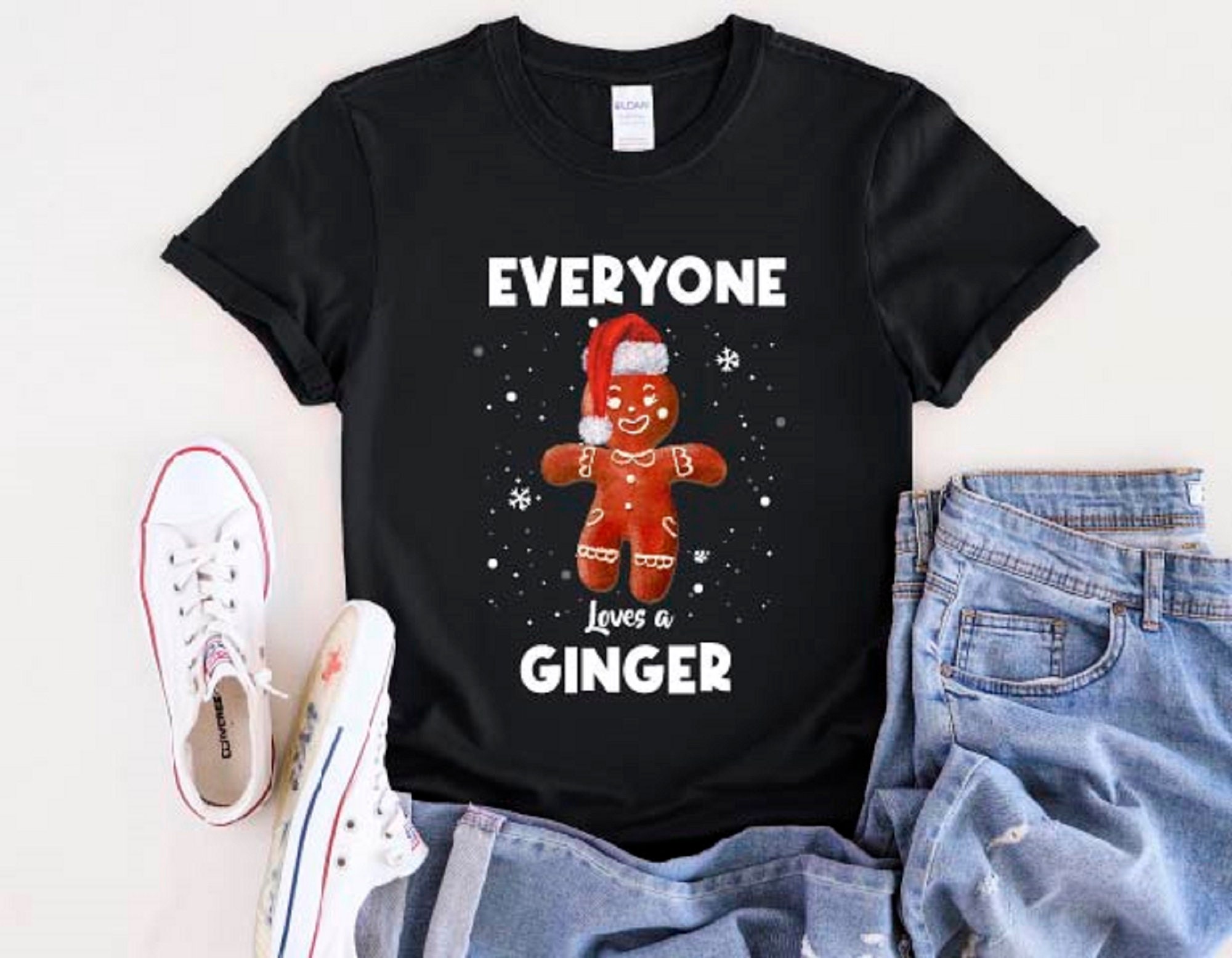 Discover Everyone Loves A Ginger Shirt, Funny Christmas Gingerbread Tee
