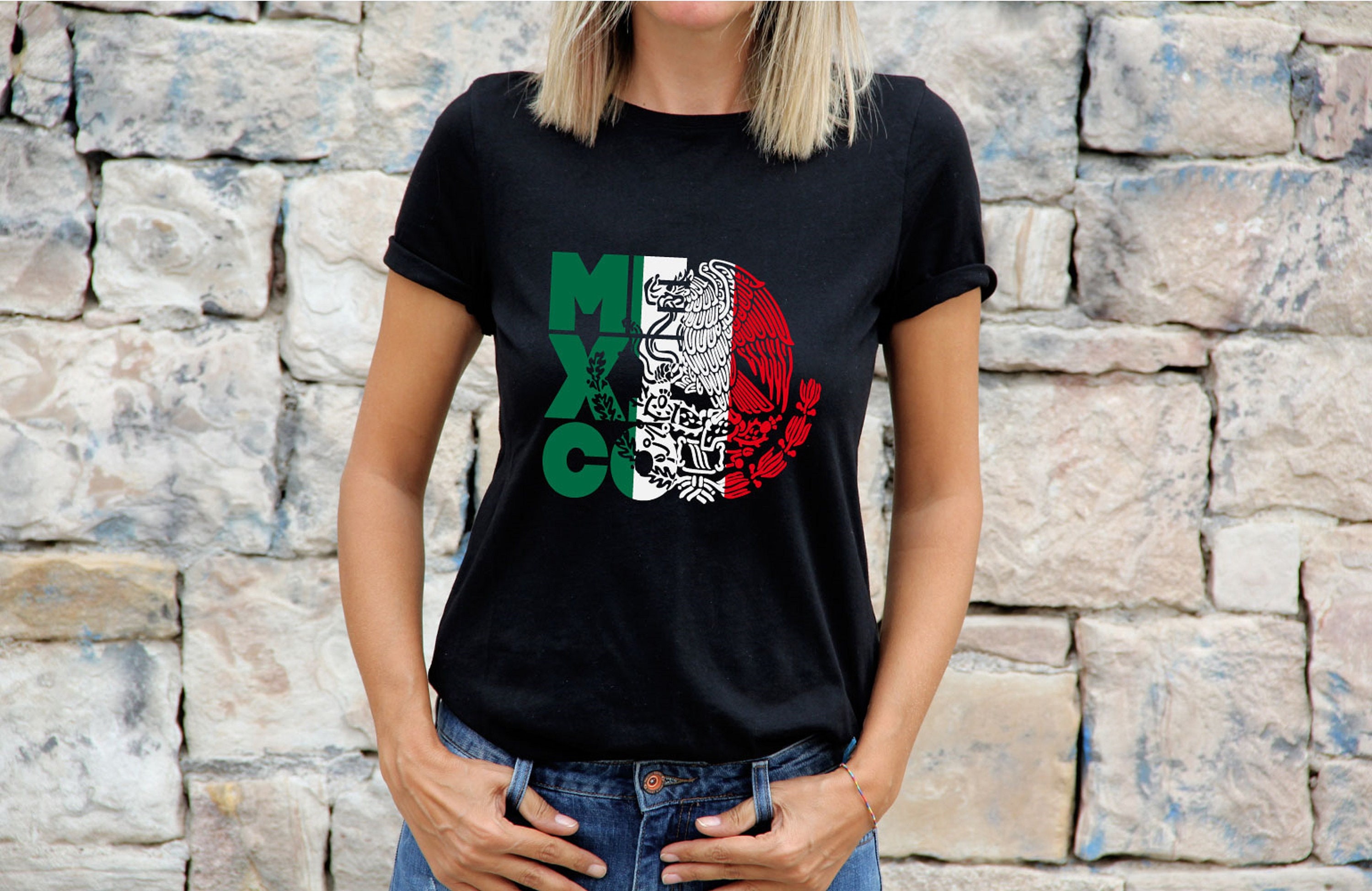 Mexico Flag Shirt Mexico Coat of Arms Mexican Seal T Shirt Etsy