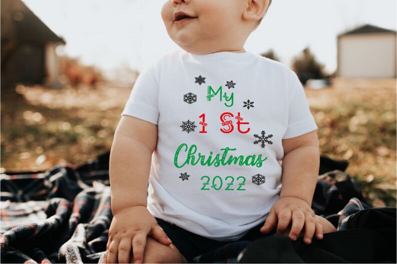 2022 Christmas Toddler Gifts My 1st Christmas 2022 Shirt 2022 Christmas T Shirt for Baby Etsy UK