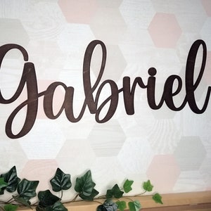 Personalized Wooden First Name – Child or Baby Room Decor – Birth Gift – Custom and Personalizable Lettering – Wooden Wall First Name