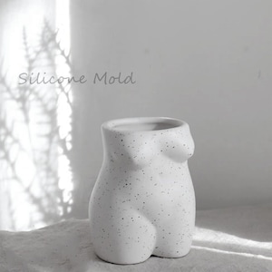 Female Booty ASS Vases Silicone Mold,3D Body Butt Pot Mould For Making,Nude Bust Naked Torso Bottom Sculpture Deco,Cement Concrete Casting