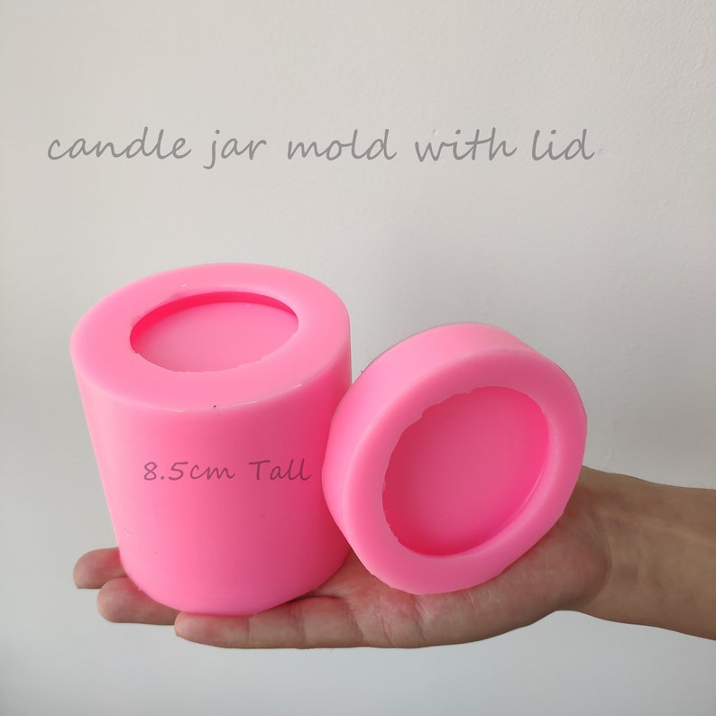Candle Jar With Lid Cement Mold for Makingplaster Etsy