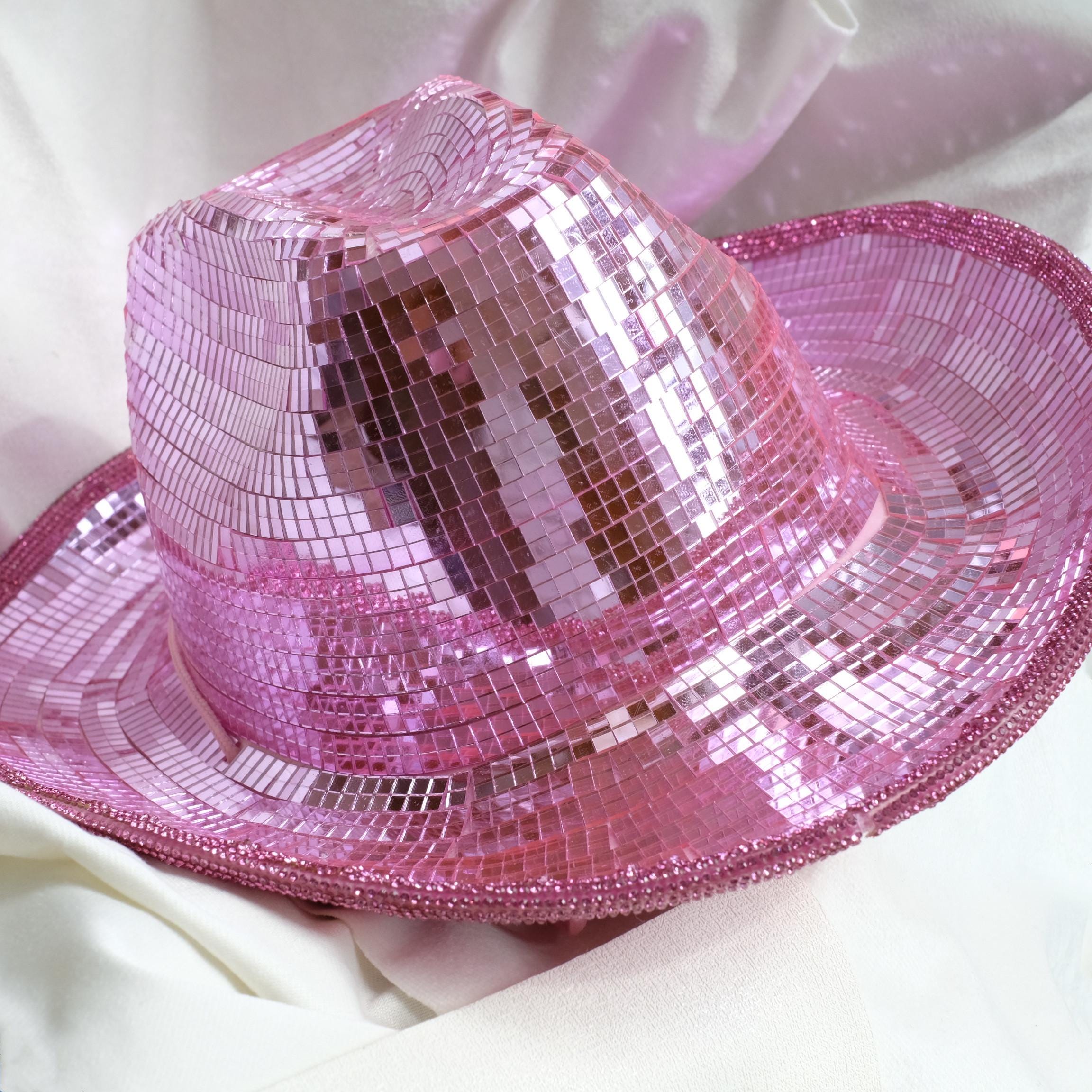 4868 Cowboy Hat For Women Men Bling Diamond Party Disco Cowgirl Hat Rose Disco Cowboy Hat with Rhinestones – Acme Farm Store main image 3