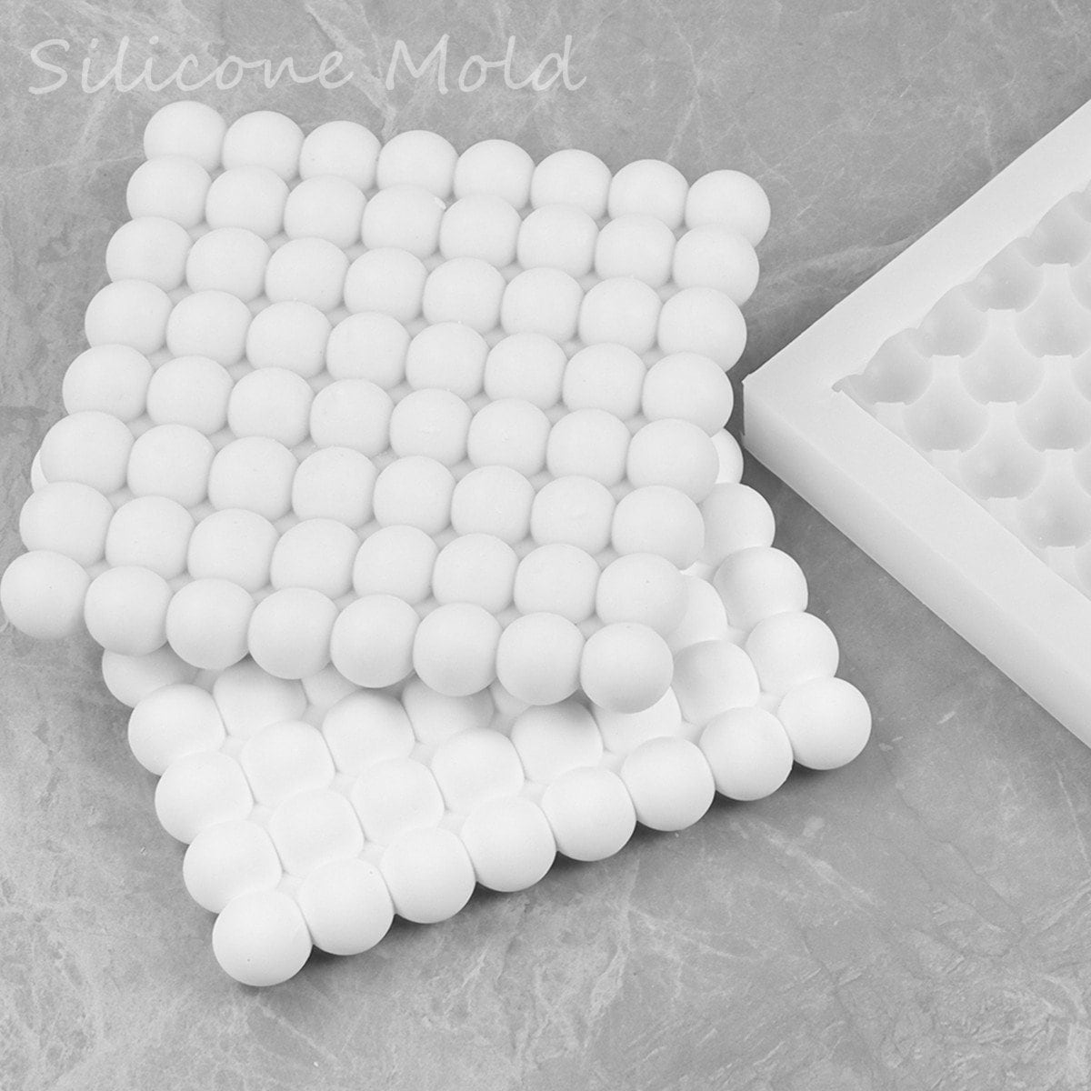 Hollow Dome Silicone Mold (2 Cavity), Hollow Ball Mold, Flexible Hal, MiniatureSweet, Kawaii Resin Crafts, Decoden Cabochons Supplies