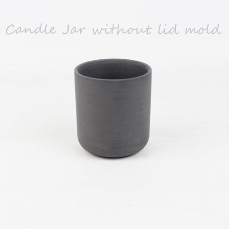 Candle Jar With Lid Cement Mold for Makingplaster Etsy