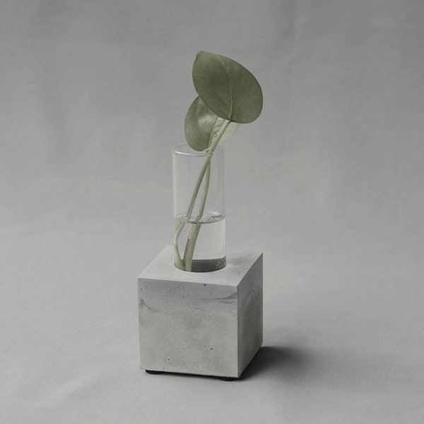 Plant Propagation Tube Planter Holder Silicon Mould,Flower Pot Plaster Cement Concrete Casting Mold for Making Terrazzo Jesmonite Vase Stand