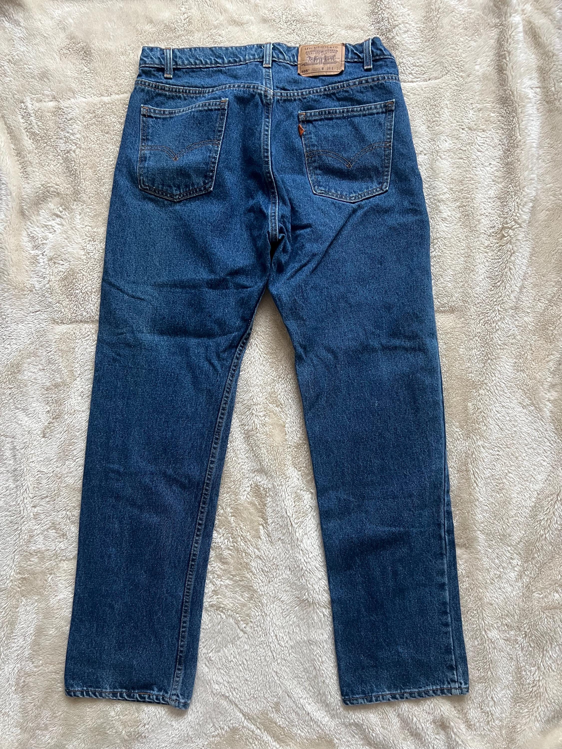Vintage Orange Tab Levi's 505 Jeans - Etsy
