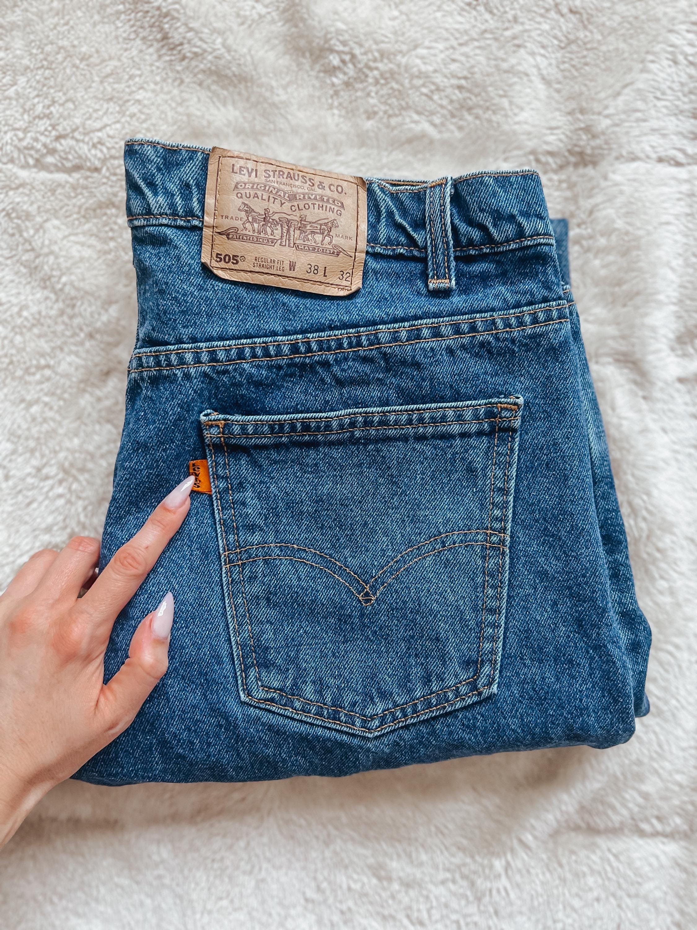 Little Levis Deadstock USA Made Orange Tab Light Wash Kids 6